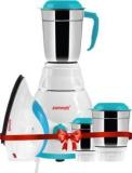 Zunvolt Dry Iron 1000 Watts & Power MG5 500 Mixer Grinder 3 Jars, White