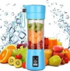 Zvr USB Juicer Electric Portable Mixer Hand Blender Shaker Juicer Mixer Grinder Blue 200 Juicer 1 Jar, Blue