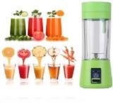 Zvr USB Juicer Electric Portable Mixr Hand Blender Shaker Juicer Mixer Grinder Green 200 Juicer 1 Jar, Green