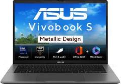 Asus Vivobook S14 with Office 2024 + M365 Basic*, Metallic Design, AI PC Intel Core Ultra 5 225H S3407CA LY057WS Thin and Light Laptop