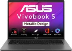 Asus Vivobook S14 with Office 2024 + M365 Basic*, Metallic Design, Copilot+ PC Qualcomm Snapdragon X S3407QA KP027WS Thin and Light Laptop