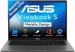Asus Vivobook S14 with Office 2024 + M365 Basic*, Metallic Design, H Series Intel Core i7 13th Gen 13620H S3407VA LY040WS Thin and Light Laptop