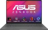 Asus Zenbook A14 OLED, MSO 2024 + M365 Basic, Metal Body, Backlit Keyboard, Qualcomm Snapdragon X UX3407QA QD259WS Thin And Light Laptop