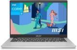 Msi Modern 14 Intel Core I3 12th Gen 1215U Modern 14 C12M 444IN Thin And Light Laptop