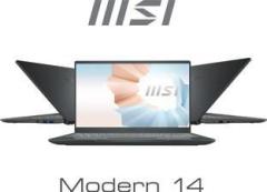 Msi Modern 15 AMD Ryzen 5 Hexa Core 5500U Modern 15 A5M 065IN Thin and Light Laptop