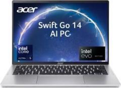 Acer Swift Go 14 Powered EVO AI PC Intel Core Ultra 5 125H SFG14 72T 549E Thin and Light Laptop