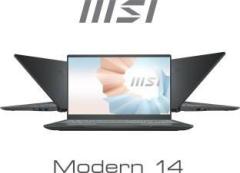 Msi Modern 15 AMD Ryzen 5 Hexa Core 5500U Modern 15 A5M 065IN Thin and Light Laptop