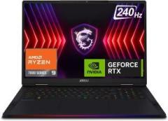 Msi Raider A18 HX AMD Ryzen 9 16 Core 7th Gen 7945HX Raider A18 HX A7VHG 017IN Gaming Laptop