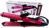 Al Atash Nova NHC 2009 2 In 1 Hair Beauty Set L Straightener And Curler Handy Hair Styler L 2 In 1 Styling Iron PTC Heater L Ceramic Heating Plates Hair Straightener