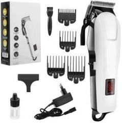 Apro Professional Rechargeable Cord & Cordless LCD Display Salon hair cutting Fully Waterproof Trimmer 240 min Runtime 4 Length Settings