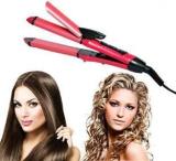 Arzet 2 In 1 Hair Beauty Set | Electric And Professional Hair Curler And Hair Straightener 2 In 1 Hair Straightener