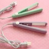 Arzet Mini Straightener Portable Mini Ceramic Electronic Hair Straightener 220V Crimper Flats Iron Easy To Carry Set Of 1 Hair Straightener