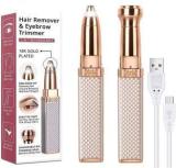 Belenzo Premium Rechargeable 2 In 1 Eyebrow Trimmer Face, Lips, Nose, Facial Hair Removal Cordless Epilator