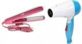 Coverbrown Mini Hair Straighter With Electric Foldable Hair Dryer With 2 Speed Control Hair Dryer