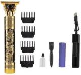 Dcmr Professional Golden T99 Trimmer Haircut Grooming Kit Metal Body Rechargeable 57 Fully Waterproof Trimmer 120 Min Runtime 4 Length Settings