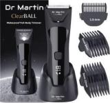 Dr Martin CLEARBALL Private Part Grooming Trimmer For Men | Body, Beard, Pubic Hair Fully Waterproof Trimmer 150 Min Runtime 5 Length Settings