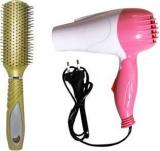 Ekan Combo Of Hair Brush & Hair Dryer For Men & Women | Hair Setting & Blow Dry Brush & Dryer Set Hair Dryer