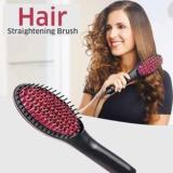 Fitaza Simply Straight Ceramic Hair Straightener And Styling Brush For Women Digital Fast Hair Straightener