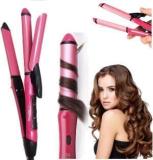 Ghanishka 2 In 1 Hair Curler& Straightener HAIR STRAIGHTENER & CURLER 2 IN 1 NHC 2009 BEAUTY SET FOR WOMEN CERAMIC PLATE Hair Straightener