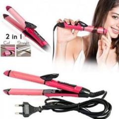 Gk Sales in 1 Hair Straightener and Curler Machine For Women | Curl & Straight Hair Iron 0385 2 in 1 Hair Straightener Hair Straightener