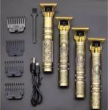 Hamofy Professional Golden T99 Trimmer Haircut Grooming Kit Metal Body Rechargeable 42 Trimmer 120 Min Runtime 4 Length Settings