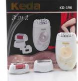 Keda KD 196 3 In 1 Callus Remove, Shaver & Cordless Epilator