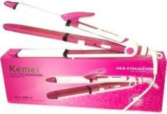 Kemei Ear Lobe & Accessories 1291 3in1 Hair Straightener Cum Curler And Crimper Iron Hair Straightener