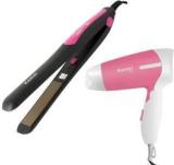 Kemei Hair Dryers +hair Straightener Combo Km 328 Hair Straightener + Km 6830 Hair Dryers Hair Straightener