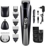 Kemei Rechargeable Km 600 Multi Functional 11 In 1 Grooming Kit Shaver Trimmer Eyebrow Trimmer Nose Trimmer Hair Clipper For Men Runtime: 120 Min Trimmer For Men