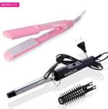 Marselite Combo Of New Hair Curler & Hair Crimper Machine For Girl Electric Hair Styler