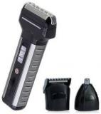 Profiline 789 Silver GEMI 3IN1 Trimmer Shaver Nose Clipper Body Groomer Shaver For Men, Women