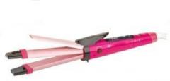 Profiline NHCOVA 1818PINk 2 IN 1 Hair Straightener and curler Hair Straightener