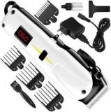 Raccoon Hair Salon Rechargeable High Power Electric Hair Clipper Hair Cutting Machine Fully Waterproof Trimmer 180 Min Runtime 5 Length Settings