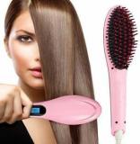 Secom SMART Hair Electric Comb Brush 3 In 1 Ceramic Fast Hair Straightener For Women's Hair Straightening Brush With LCD Screen, Temperature Control Display, Hair Straightener For Women Hair Straightener