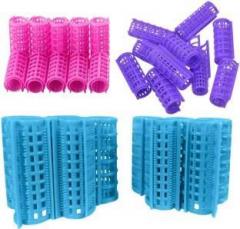 Shopfleet 30 Plastic Hairdressing Roller Curlers Clips for Girls & Women Hair Curler