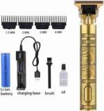 Urbanhtc Metal Professional Beard, Mustache, Head And Body Hair Golden Shaver Trimmer 45 Min Runtime 5 Length Settings