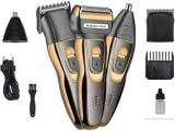 Vaishvi Geemy Wireless 3 In 1 Beard Nose & Ear Trimmer Shaving Zero Machine Grooming Kit System GM 595 Trimmer 60 Min Runtime 1 Length Settings