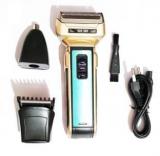 Whippy P.R.O.G.E.M.E.I GM 589 3 In 1 Professional Rechargeable Hair And Beard Trimmer, Nose Trimmer And Shaver For Men, Women