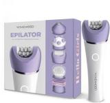 Womenhood 6 In 1 Women's Epilator Kit Epilate, Shave, Exfoliate, Massage & Callus Cleaner Cordless Epilator