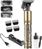 Adhvika Rechargeable Cordless Electric Blade Beard Trimmer KE91 Trimmer buddha trimer Trimmer 90 min Runtime 4 Length Settings