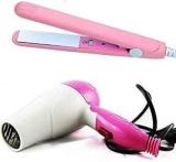 Ali Express 2 In 1 Mini Combo Set Of Hair Straightener And Hair Dryer For Women Electric Hair Styler