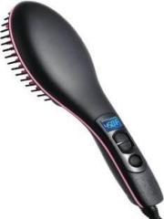 Anujbansal LCD Temperature Digital Anti Static Ceramic Heating Detangling Brush Paddle Brush For Faster Styling Simply Straight Automatic Control Brush Straightener Hair Straightener SS 3 Hair Straightener