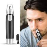 Beeduck Battery Operated Dual Edge Blades Waterproof Painless Nose And Ear Hair Trimmer 120 Min Runtime 0 Length Settings