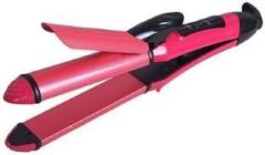 Bypass 2in1 Curler Cum Straightener for Regular Household B32 Professional N2009 2in1 Hair Straightener & Curler Iron Machine B32 Hair Styler