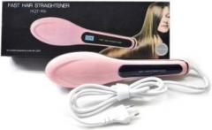 Chartbusters Pink Pari Ceramic Hair Straightening Brush np 1 Hair Straightener