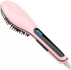 Chartbusters Pink Pari Ceramic Hair Straightening Brush np 5 Hair Straightener