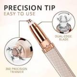 Derike Eyebrow Trimmer For Women, 2 In 1 Rechargeable Facial Hair Remover Cordless Epilator