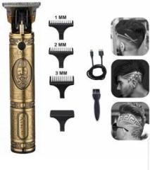 Finaro Professional Golden t99 Trimmer Haircut Grooming Kit Metal Body Rechargeable 51 Trimmer 120 min Runtime 5 Length Settings