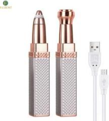 Fluent 2 In 1 Eyebrow Trimmer Machine For Women Nose Face Lips Hair Removal FL12 Trimmer 90 min Runtime 1 Length Settings