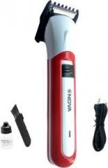 Gemei Nova NHC 3921 Red090 High Performing Body Groomer Professional Hair Clipperr 001 Trimmer For Men